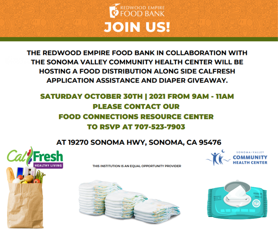 REFB Free Diaper Distribution Sonoma Valley Community Health Center