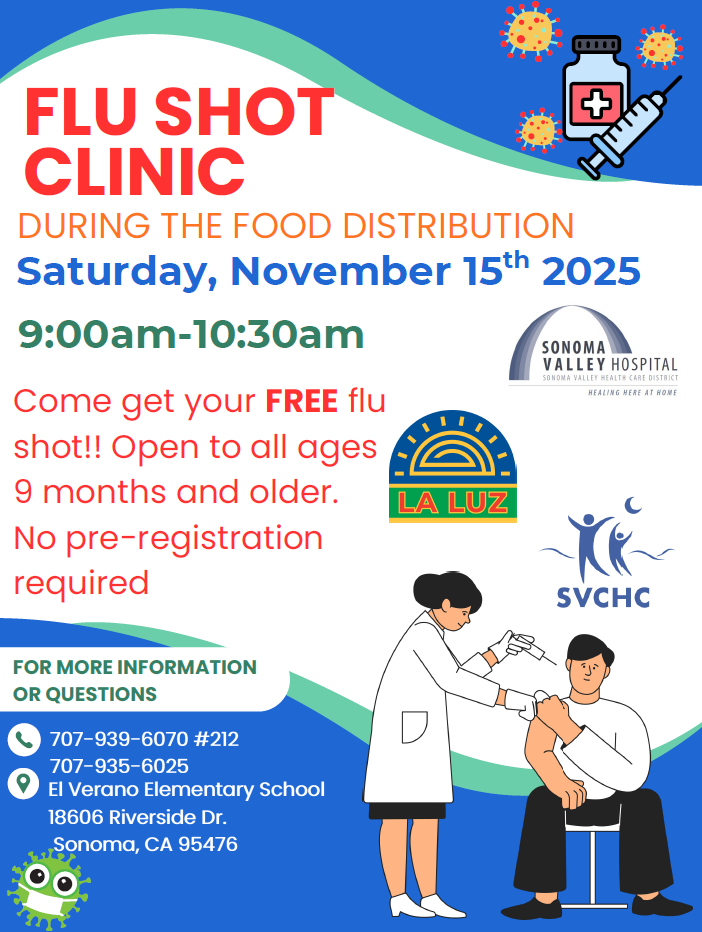FLU SHOT Clinic El Verano School
