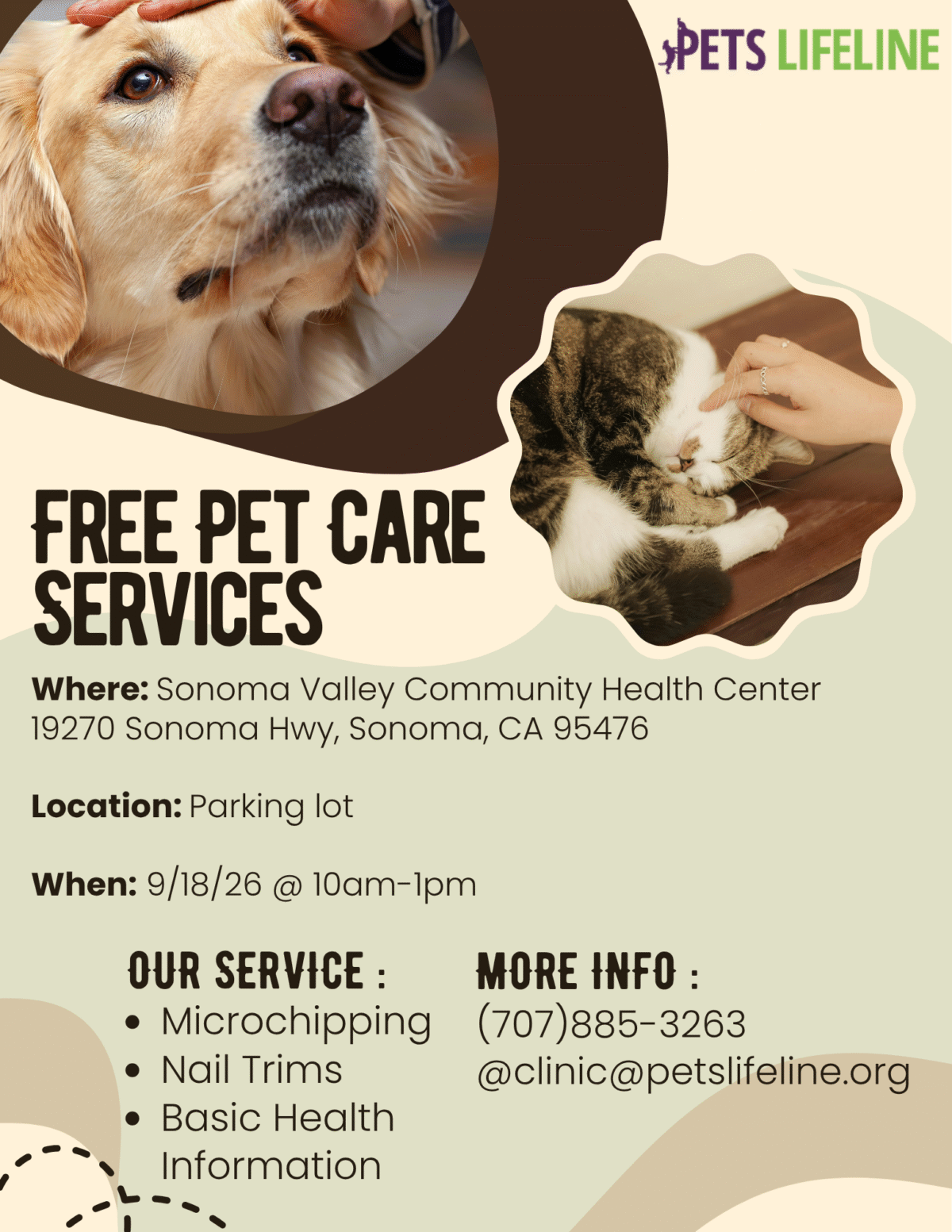 Free Pet Care by PetsLifeline